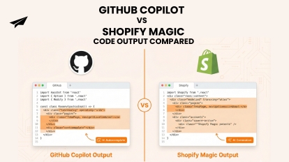 GitHub Copilot vs Shopify Magic Code Output Compared